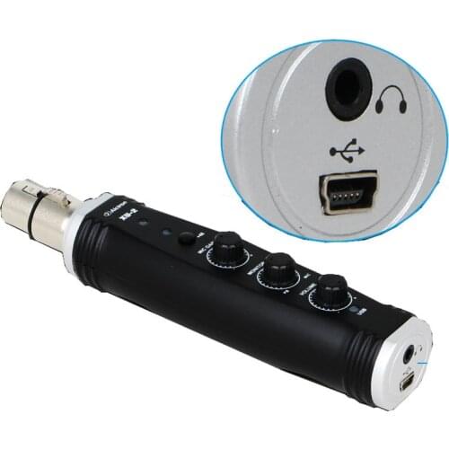 Alctron XU-2 MKII USB converter XLR to USB Microphone Pre-amp,Computer Audio Interface, Digital Audio Converter