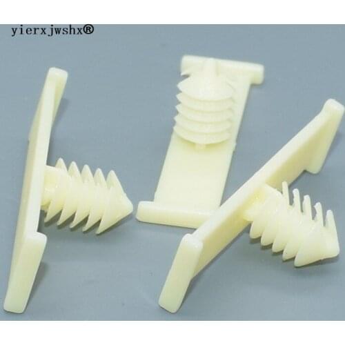 Yierxjwshx 7.4MM Nylon Beige Automotive Clips and Fasteners Fender Liner Retainer Rivet Trim Panel Fastener Clips Plastic clip