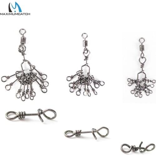 Maximumcatch 10pc/lot Fly Fishing Twist Clips 10/15/18mm Streamer Salmon Steelhead Flies Connection Clips