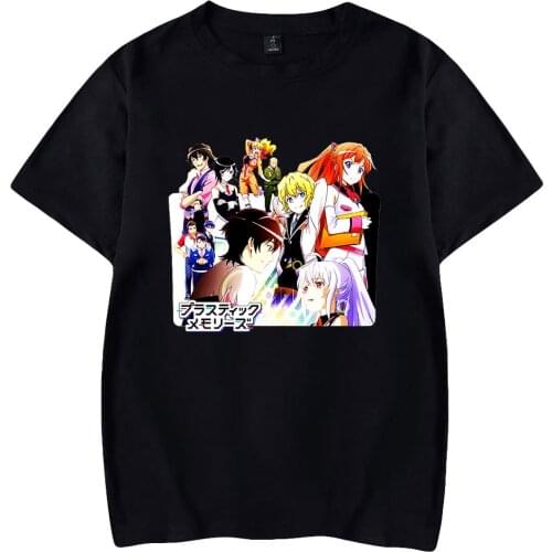 2021 The Women Men Black T-shirts Tops Plastic Memories Graphic Harajuku Men Woman Tshirts Summer Short Sleeve Casual Clothing