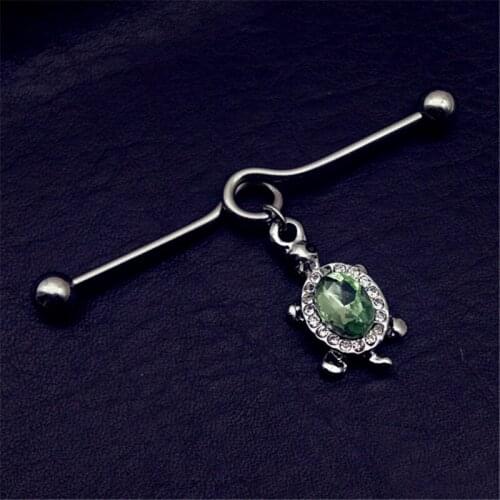 2018 New Stainless Steel Ear Bone Nail Piercing Cute Animal Earring Body Piercing Ear Tunnel Women Stud Earrings Jewelry