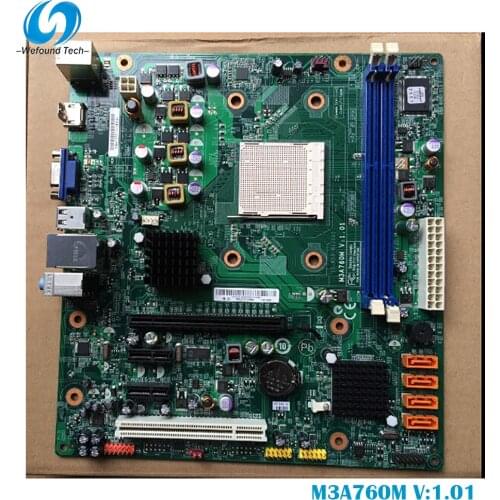 100% working desktop motherboard for M3A760M V:1.01 AM3 DDR3 mainboard fully tested