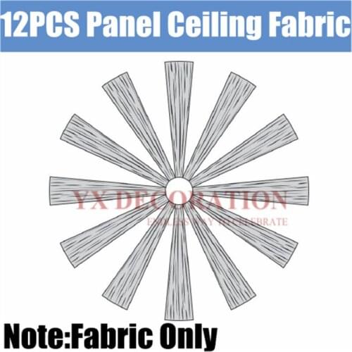 12pcs Lot 145cm Width Ceiling Drapery Ice Silk Roof Canopy Fabric Draping For Wedding Event Decoration