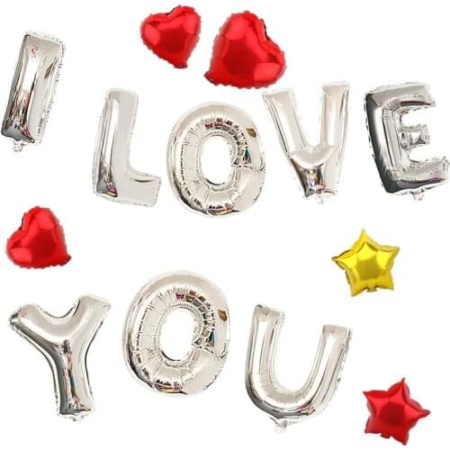 40 inch letter A-Z gold and silver balloons kids birthday party wedding decoration balloon party supplies