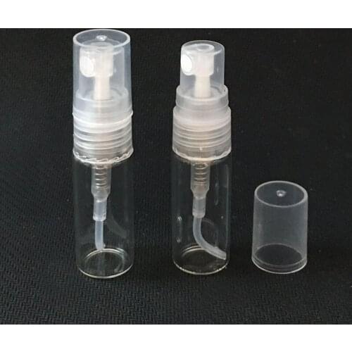 5pcs 3ml Portable Glass Spray Bottle Empty Perfume Glass Bottles Refillable Perfume Atomizer Travel Accessories