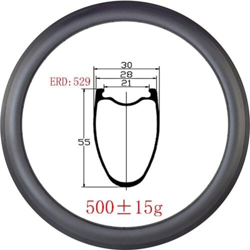 700c 55mmx28mm Tubeless basalt brake width 28mm inner width 21mm carbon rim UD 3K 12K matte glossy 18H 20H 24H 28H bicycle wheel