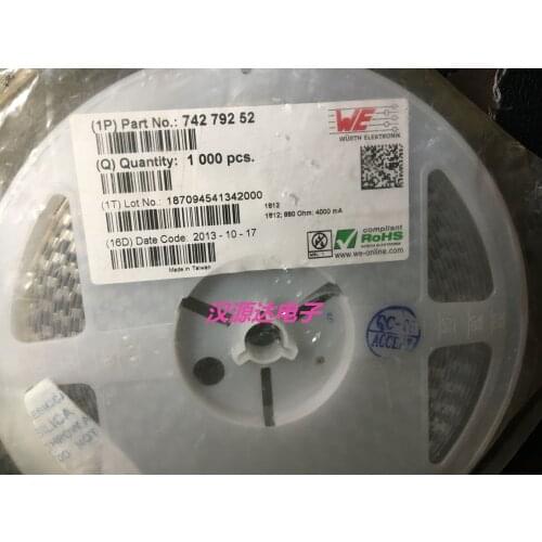 74279252 WE-SMD Ferrite 1812-880r 880 Ou 4A Current Oxygen-Deficient Body Magnetic Beads (contact us to get VIP price)