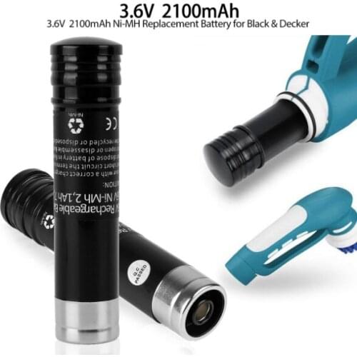 2PCs 2100mah 3000mah For Black&Decker VP100 3.6V Battery