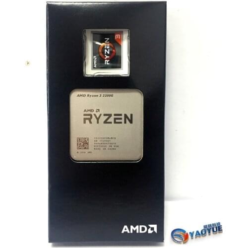 AMD Ryzen 3 2200G PC Computer Quad-Core processor AM4 Desktop Boxed CPU
