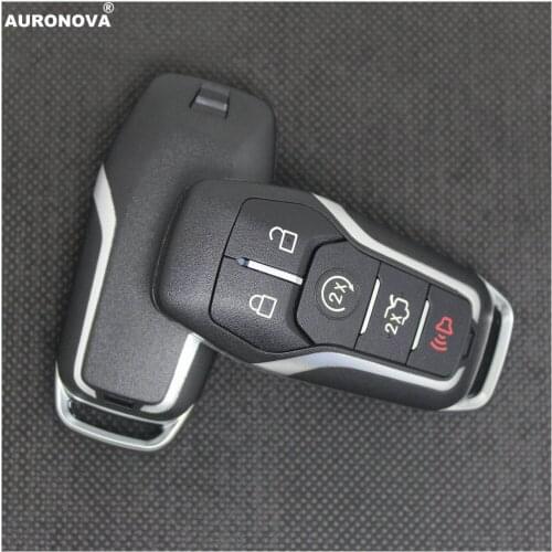 AURONOVA New Replace Smart Key Shell for Ford Mustang Edge Explorer Fusion Mondeo Mk5 Kuka 2015 5 Buttons Remote Car Key Case