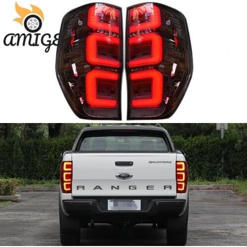 Car LED Taillights For Ford Ranger 2.2 3.2 2015 2016 2017 2018 2019 Tail Light Back Lamp Brake Light Reflector Rear Fog Lamps