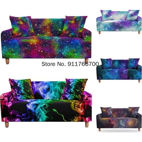 Galaxy Sofa Slipcover Couch Cover Elastic Sofa Cover for Living Room Sectional Corner Stretch tramo funda de sofa mariposa