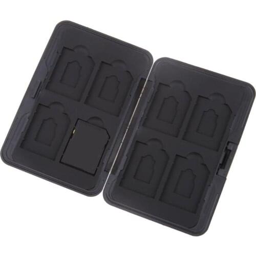 Memory Card Case Silver Micro SD Card Holder SDXC Storage Holder Aluminum Protector Storage Box for SD/ SDHC/ SDXC/ Micro SD