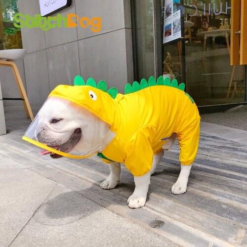 Fadou firewood dog raincoat clothes outdoor waterproof clothes pet four-legged clothes waterproof pet Bago raincoat poncho