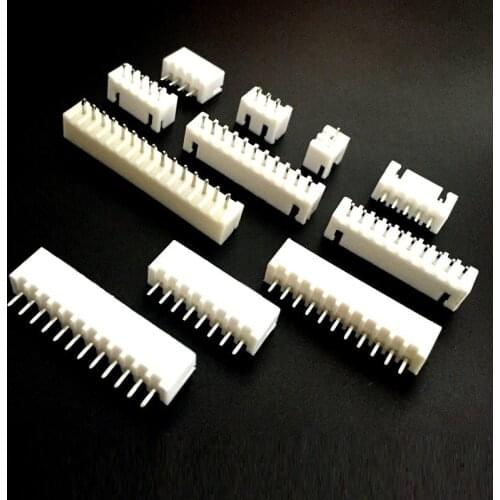 EziUsin XH-2.54 Pitch 2.54MM Connector Straight Feet Needle Seat Socket 2P 3P 4P 5P 6P 7P 8P 9P 10P 11P 12P XH2.54 A wholesale