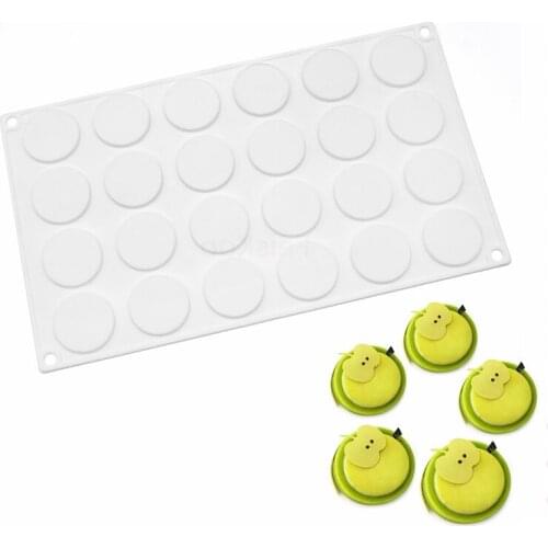 Filbake 24 Holes Round Silicone Chocolates Molds Cake Decorating Tools Mold For Baking Dessert Mousse Pastry Pan Bakeware