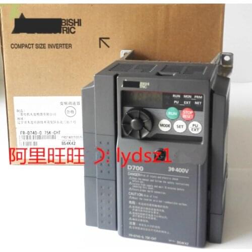 Inverter 3 Phase 380V 750W 0.75KW 2.2A New FR-D740-0.75K-CHT