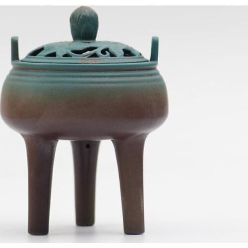 Creative Living Room Incense Burner Gothic Purifying Buddha Lotus Incense Burner Ceramic Box Incensario Home Decoration YY50IB