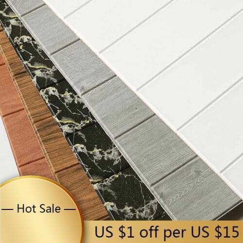 Classic Simple Wood Designs 700*700*5mm 3D Soft Wall Panel Wall Stickers For Kindergarten.Bedroom Decoration