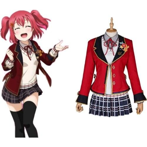 Love Live Sunshine Cosplay Ruby Kurosawa Cosplay Costumes Uniform Outfit Anime Cosplay Costume Halloween Carnival Cosplay