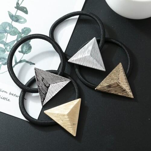 Fashion Elastic Hair Band Rope Hair Accessories with Triangle Decor
