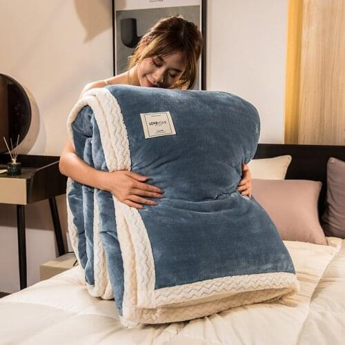 New soft thick fleece blanket cover the bed sheet winter warm polar fleece fabric travel blanket