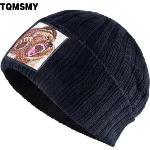 TQMSMY New Fashion Hats Men Streetwear Knitted Beanie Women Winter Knitting Solid Skullies Beanies Boys Girls Hip Hop Hat TBX