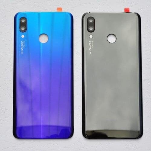 BINYEAE New 3D Glass Original Battery Cover For Huawei Nova 3 Rear Housing Back Case With Camera Lens+Logo