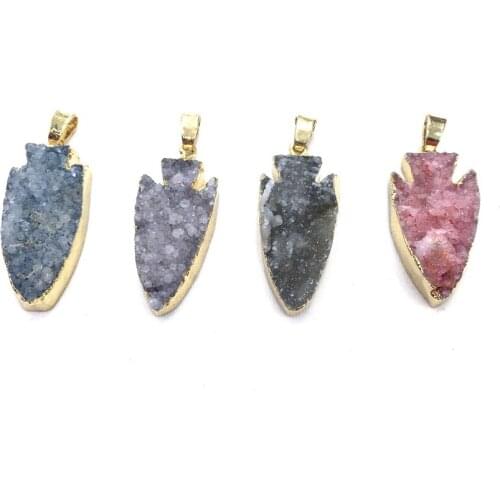 Natural Agates Stone Pendants Fish Shape Colorful Crystal Agates Stone Charms for Jewelry Making Necklace Bracelet Gift