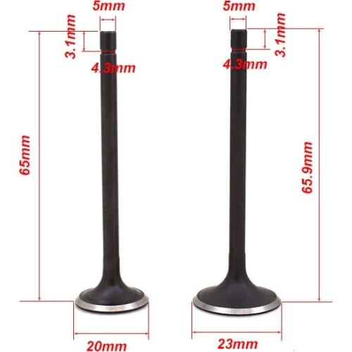 Motorcycle Engine Intake Exhaust Stem Valve Guide Oil Seal for 70cc 90cc 100cc 110cc Horizontal Engine Monkey Dirt Bike Go Cart