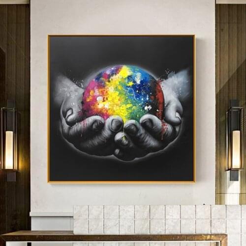 Modern Wall Decor Canvas Painting on The Wall Protect The Earth Wall Art Poster Print Wall Pictures for Living Room Home Cuadros