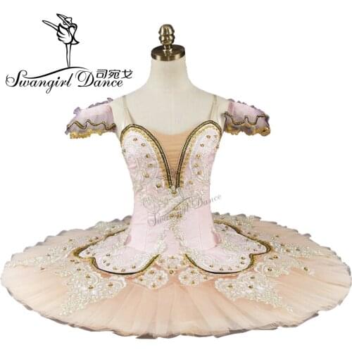 Adult light pink ballet tutu,nice classical ballet tutu professional ballet tutu for performance or competitionBT9044