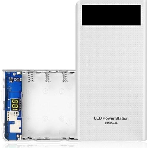 USB 7x18650 Battery DIY Power Bank Box Case 5V 2A LCD Display Battery Charger Shell for Mobile Phone Accessories