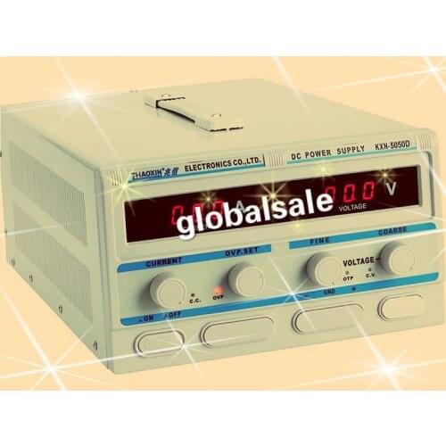 FREE SHIPPING High-power DC power KXN-5050D DC0-50V 50A adjustable DC constant current power supply plating aging