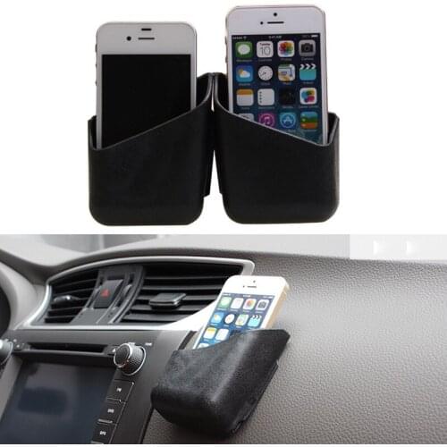 1 Pair Automobile multifunctional paste storage box cigarette case car A-pillar glasses case mobile phone holderA card case