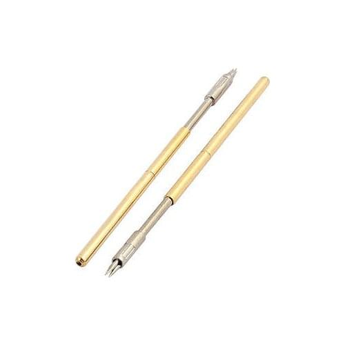 10pcs P100-M3 1.36mm Dia 38.3mm Length Metal Spring Pressure Test Probe Needle