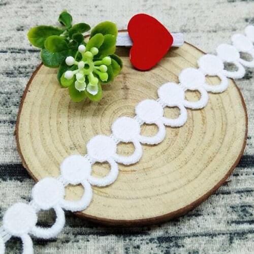 15yards White Lace Trim Applique Cord Lace Fabric Sewing Accessories High Quality Black Milk Silk Lace Trimming Ribbon Dentelle