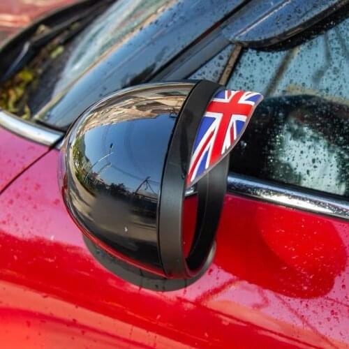 2pcs Universal Car Rearview Mirror Rain Eyebrow Shade Baffle Visor Waterproof Silicone Cover For Mini Cooper R56 R60 F54 F56 F60