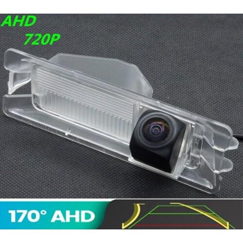 AHD 720P Trajectory 170 Degree Car Rear View Camera Fisheye Reverse Camera For Nissan March Renault Logan Renault Sandero W