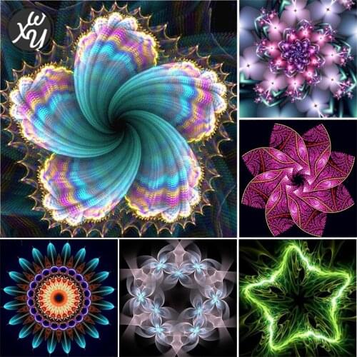 Full Square Drill Diamond Painting Endless Flowers Mosaic Wall Art Full Square Diamond Embroidery Decor Cross Stitch Needlework