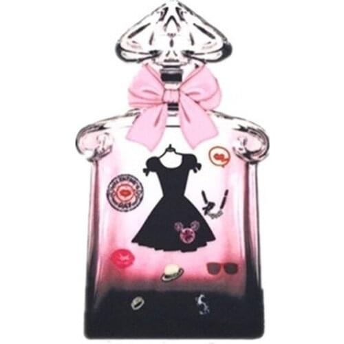 30pcs/Lot Embroidery Patches Letters Clothing Decoration Accessories Perfume Bottle Diy Iron Heat Transfer Applique