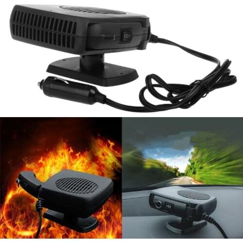 2 In 1 Car Portable Ceramic Heating Cooling Heater Fan Defroster Demister DC 12V 95AC