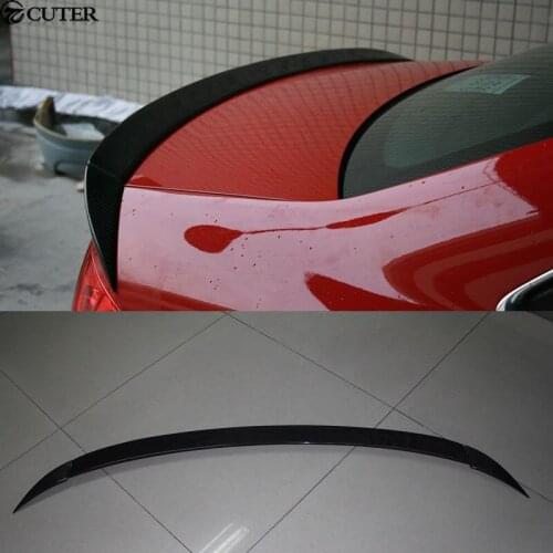 A4 B8 B9 Carbon Fiber ABT type Car Rear Wings Trunk Lip Spoiler For Audi A4 B8 B9 09-15