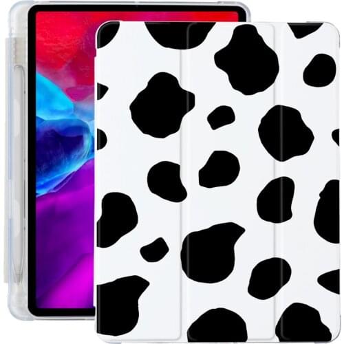 For ipad Case Animal cow texture For iPad 10.9 inch Air 4 2020 5th 6th 10.2 8th Generation 12.9 inch Pro 2018 Mini 4 5 Cover