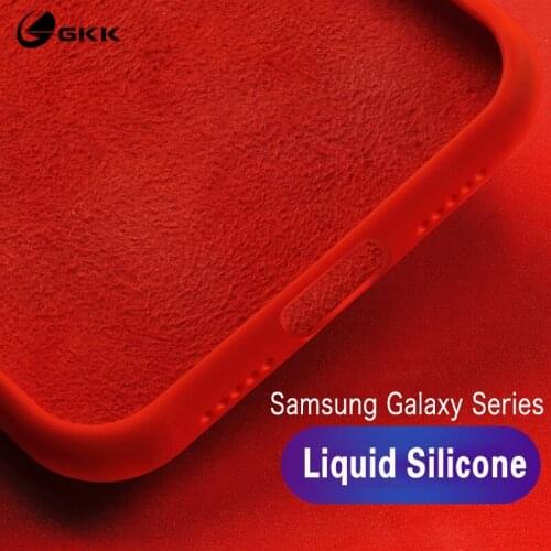 GKK Liquid Silicone for Samsung Galaxy Note 10 Pro Plus Case Soft TPU Matte Business Cover for Samsung Note 10 Pro Plus Coque