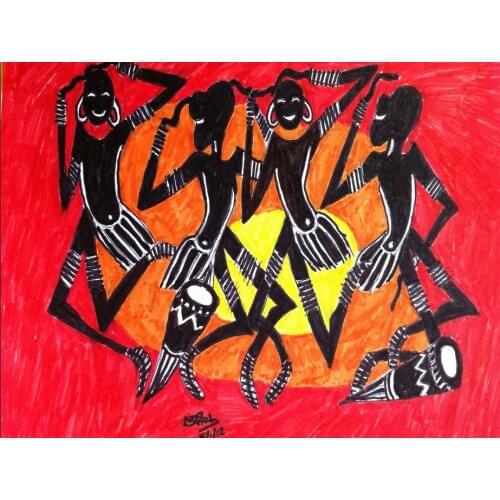 Black Abstract African American Portrait Painting Sunshine Posters and Prints Canvas Art Cuadros Wall Picture for Living Room