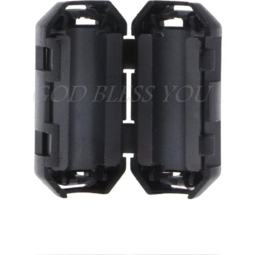 Black Clip-on Ferrite Ring Core RFI EMI Noise Suppressor Cable Clip 3.5/5/7/9/13mm For Power Cables