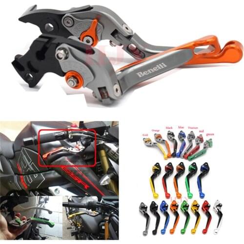 CNC Folding Extendable Motorcycle Brake Clutch Levers for Benelli Leoncino 500 Leoncino500 Leonine LeonineX 2016-2017