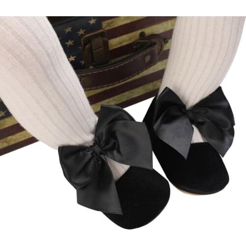 Bobora Infant Baby Girls Toddlers Prewalkers Bowknot Princess Wedding Dress Jane Flats Newborn Light Baby Sneaker Shoes