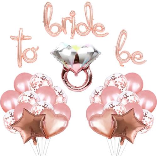 Bachelorette Party Decorations Bridal Shower Decor Bride To Be Mylar Foil Balloon for Wedding Supplies Engagement Party